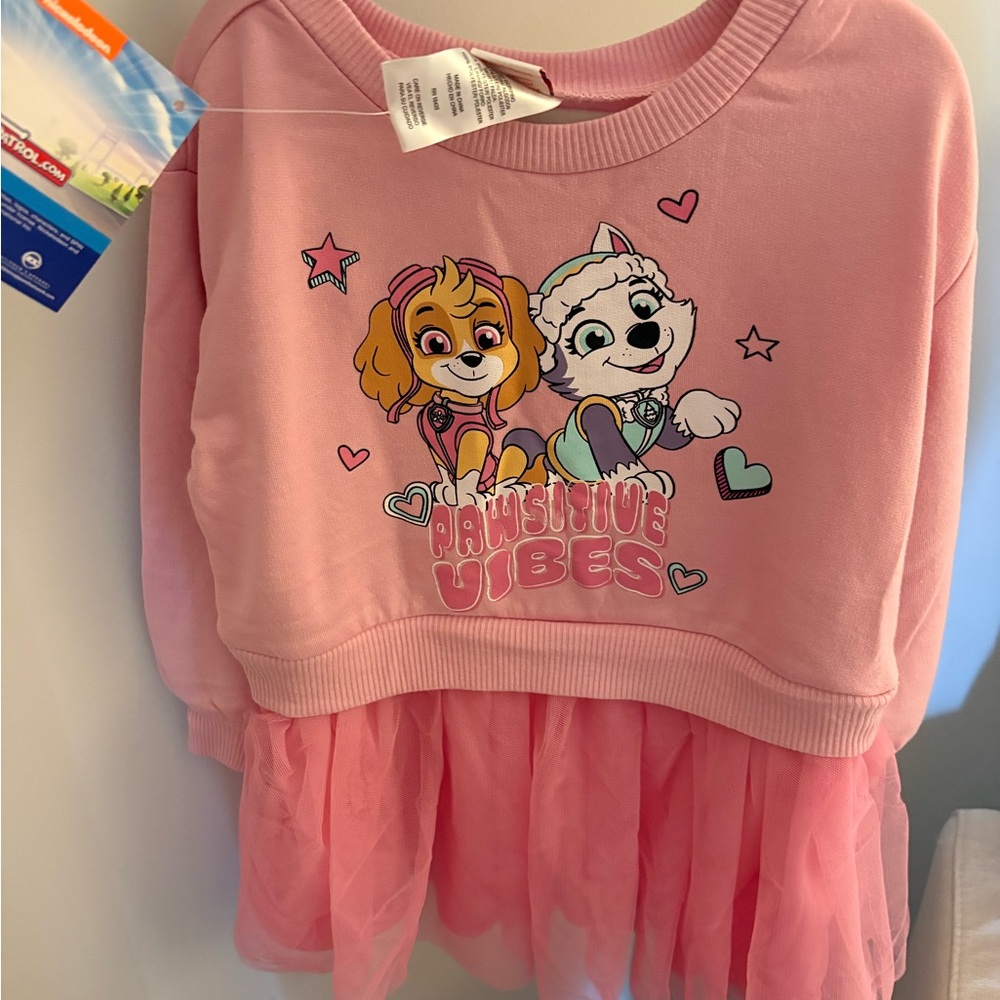 Nickelodeon Pink 'Pawsitive Vibes' Girls Dress